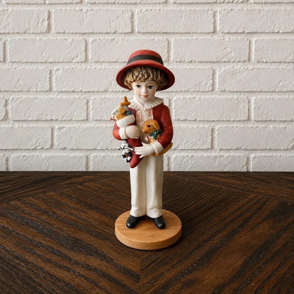 Jan Hagara Chris Figurine - Vintage Limited Edition Victorian Boy Christmas #284